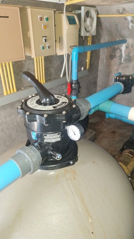 New multiport valve installation for a Phuket pool