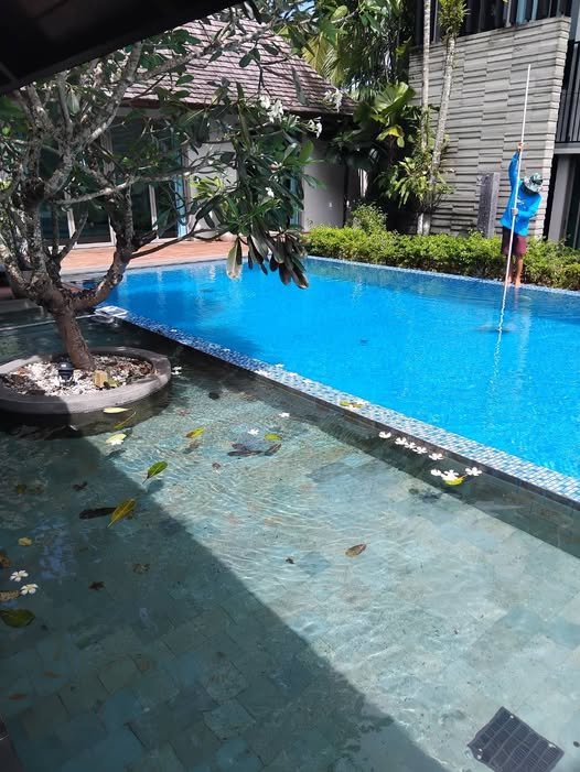 Pool maintenance in Phuket after changing weather