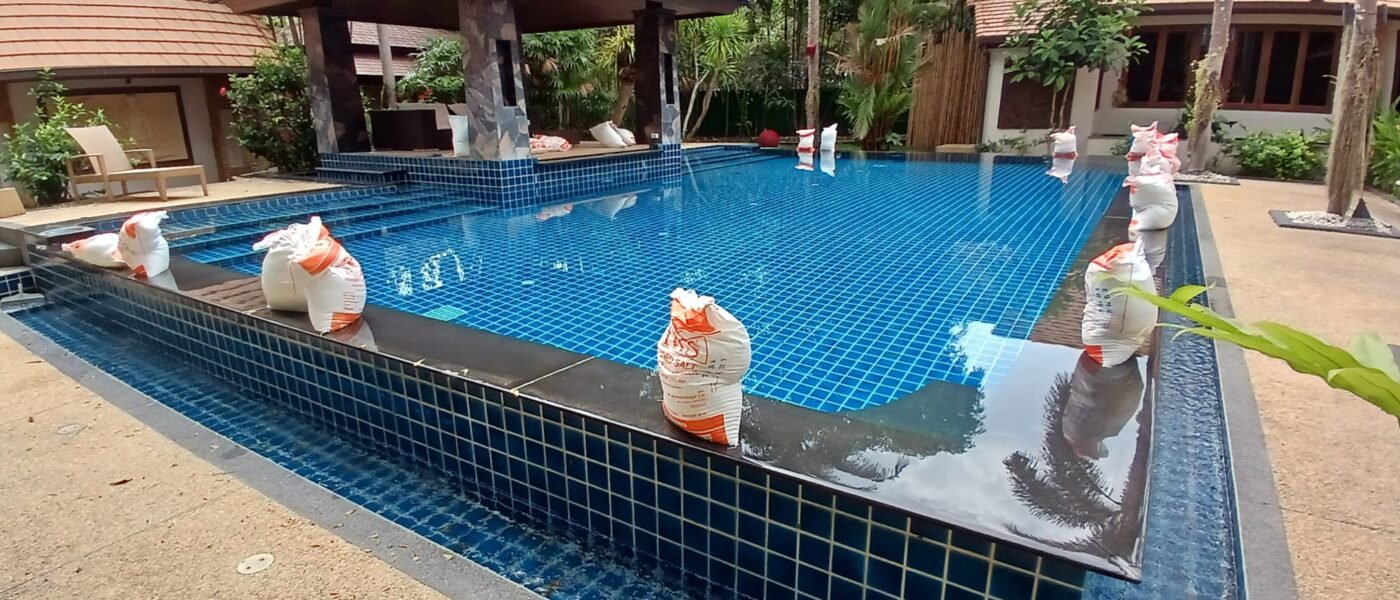 Swimming pool renovation work in Phuket